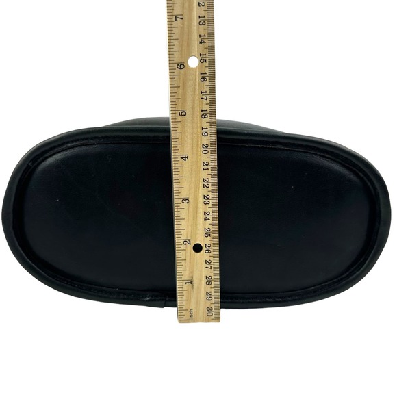 Coach Vintage Binocular Crossbody Bag Leather Unique Fold Over Top Pull Black - Picture 4 of 16